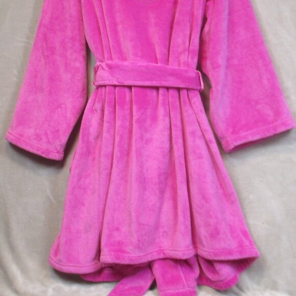VICTORIA'S SECRET Cozy Short Plush Bath Robe Embossed Monogram Size XL/XXL - Picture 7 of 8